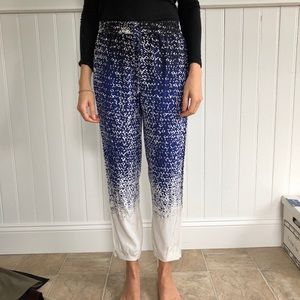 Diane von Furstenburg high waisted silk pants